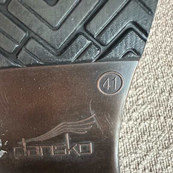 Dansko Shandi Bohemian Snakeskin Blue Leather Slip-on Clogs. Size 41‎ - Picture 7 of 9